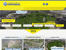 Tablet Screenshot of imobiliariauniversal.com.br